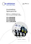 GF 4 6 RA 8 12 Spare Parts List